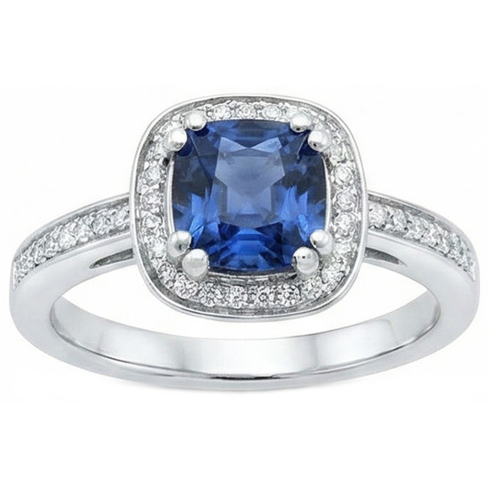 echter round diamant 1.70Karat ring Vorderansicht