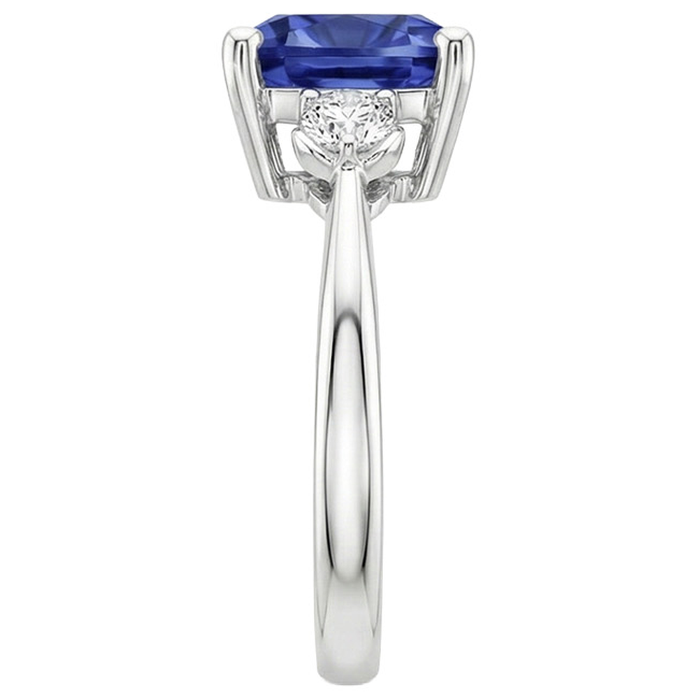echter round diamant 2.75Karat ring auf Weiß