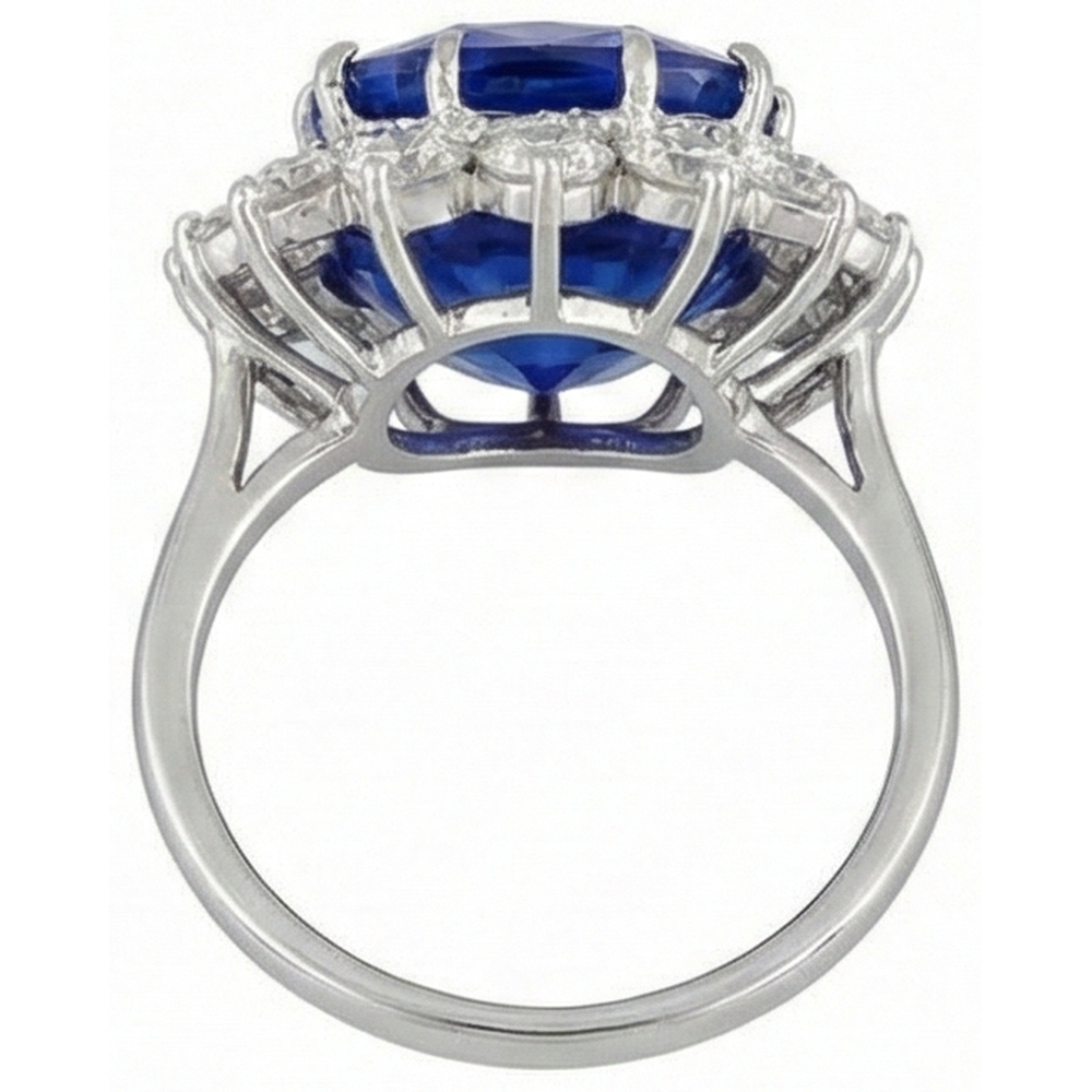 echter round diamant 5Karat ring mit Diamantbesatz