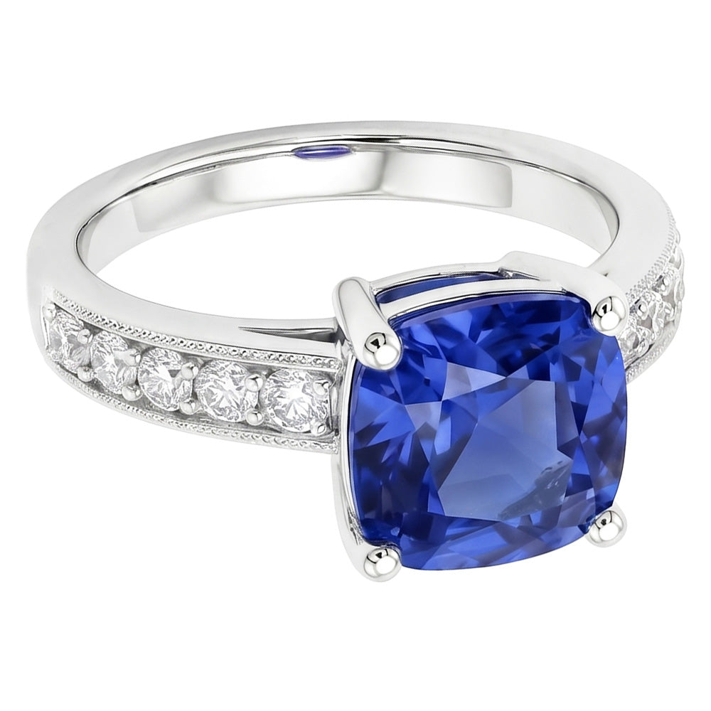 echter round diamant 3.30Karat ring Detailansicht