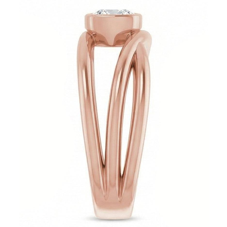 echter cushion diamant 2.50Karat ring Detailansicht