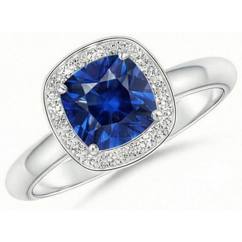 echter round diamant 3Karat ring Detailansicht