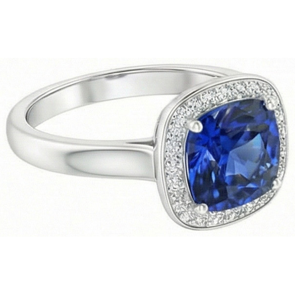 echter round diamant 3Karat ring Profilansicht