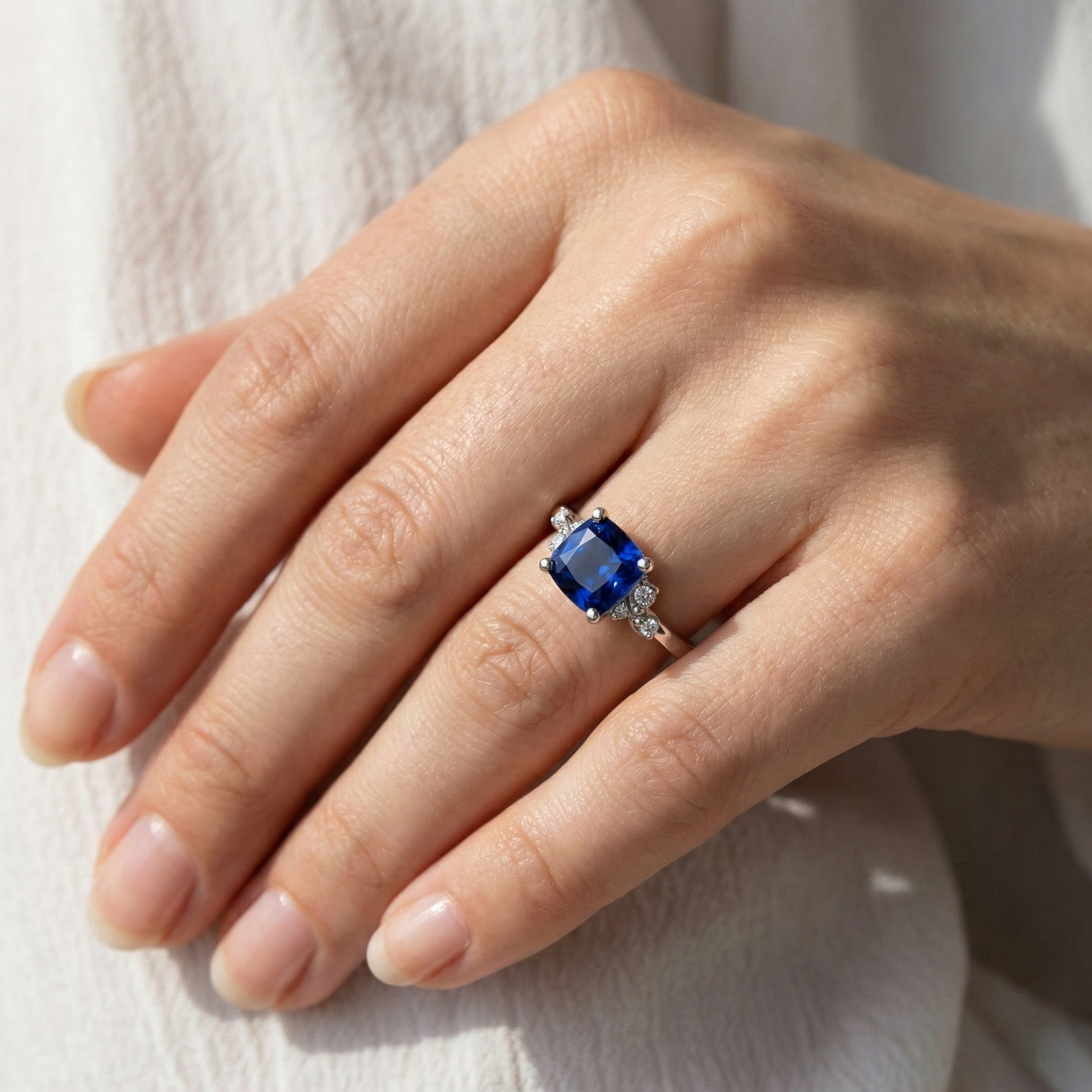 echter round diamant 2.50Karat ring mit Diamantbesatz