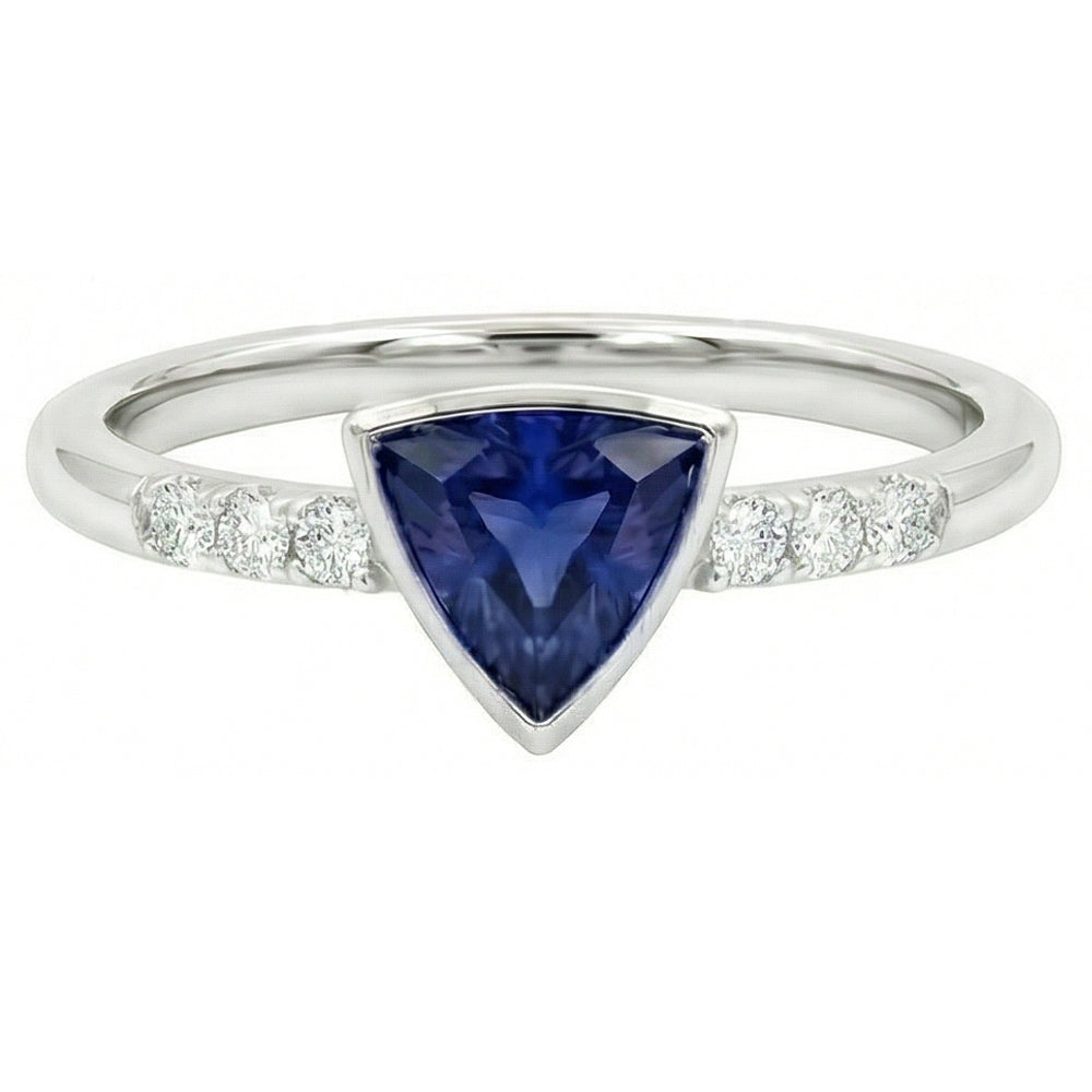 echter trillion diamant 0.75Karat ring Detailansicht
