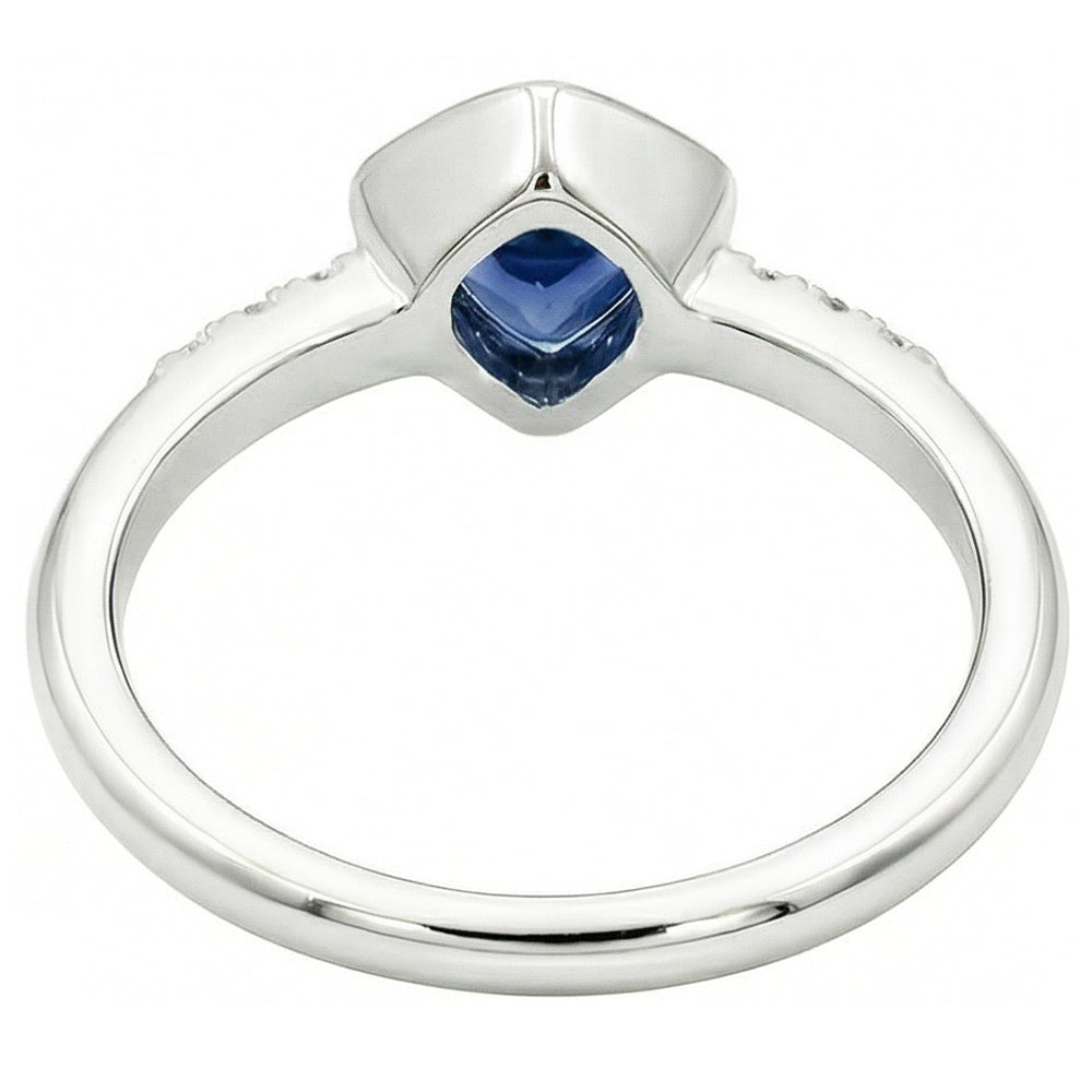echter trillion diamant 0.75Karat ring Profilansicht