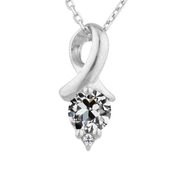 Luxuriöser Diamant Anhänger – 2 Karat 14K Weißgold