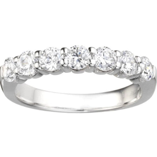 echter round diamant 1.75Karat memoire-ring Vorderansicht