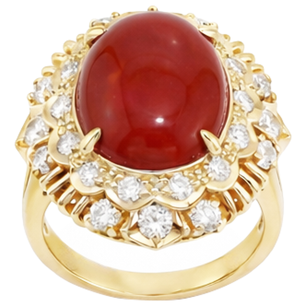 echter oval diamant 11.00Karat ring Detailansicht