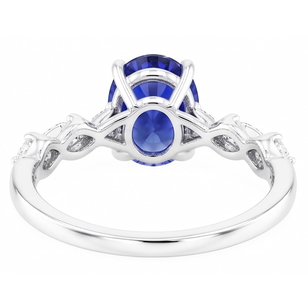 Kornblumen-Saphir-Ring