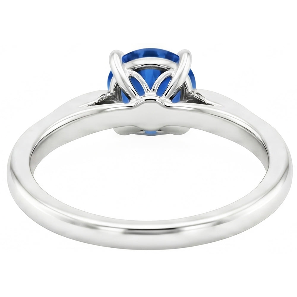 echter round diamant 2.40Karat ring Profilansicht
