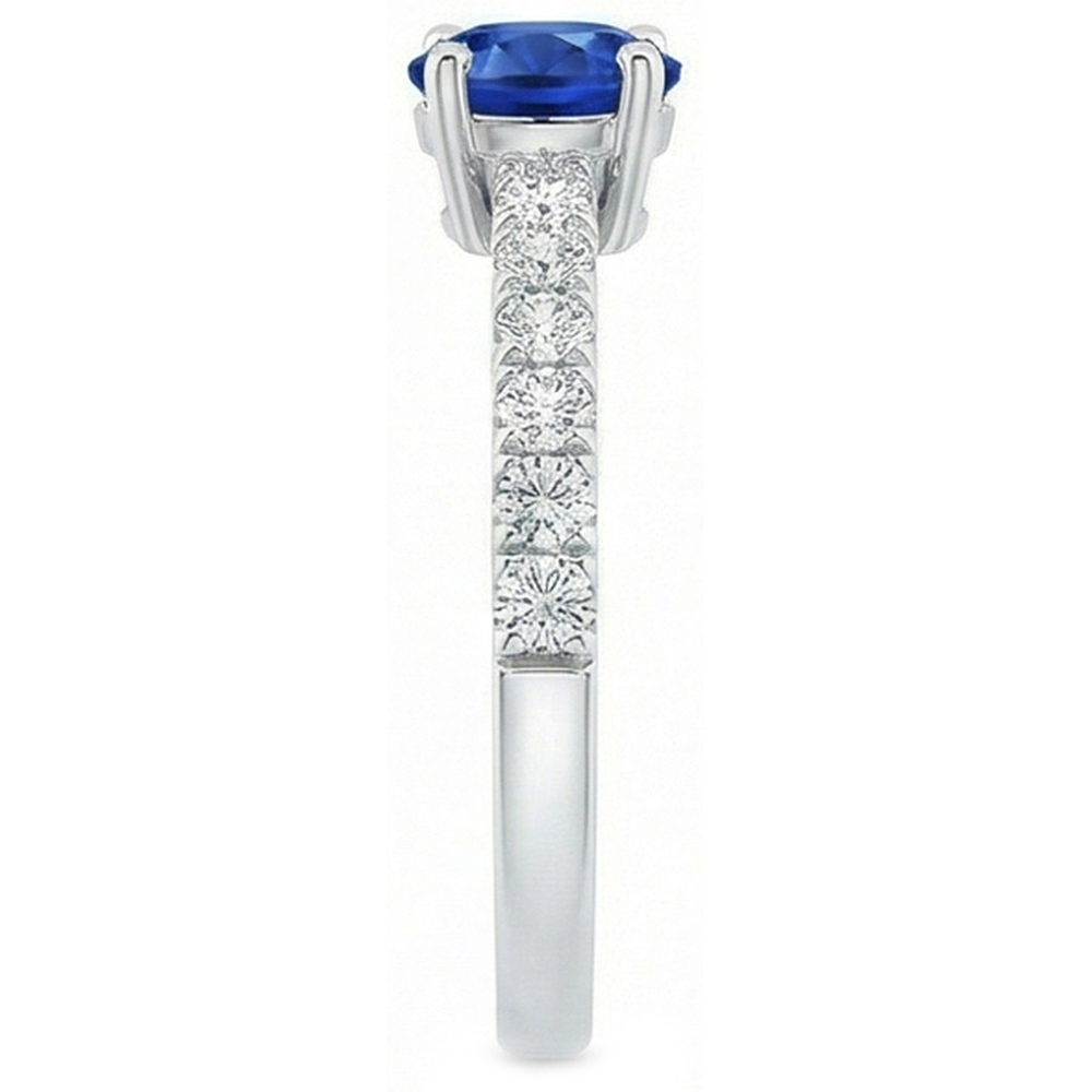 echter round diamant 3.10Karat ring Draufsicht
