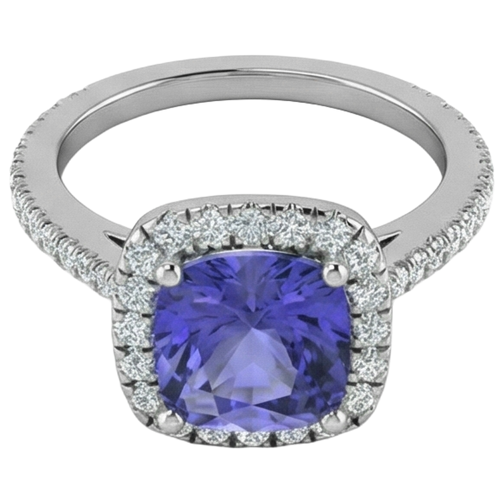 echter round diamant 3.50Karat ring Detailansicht