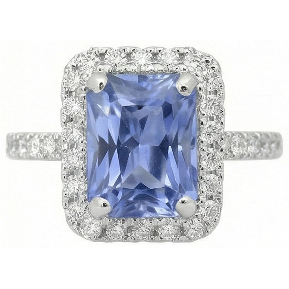 echter round diamant 4Karat ring Seitenansicht