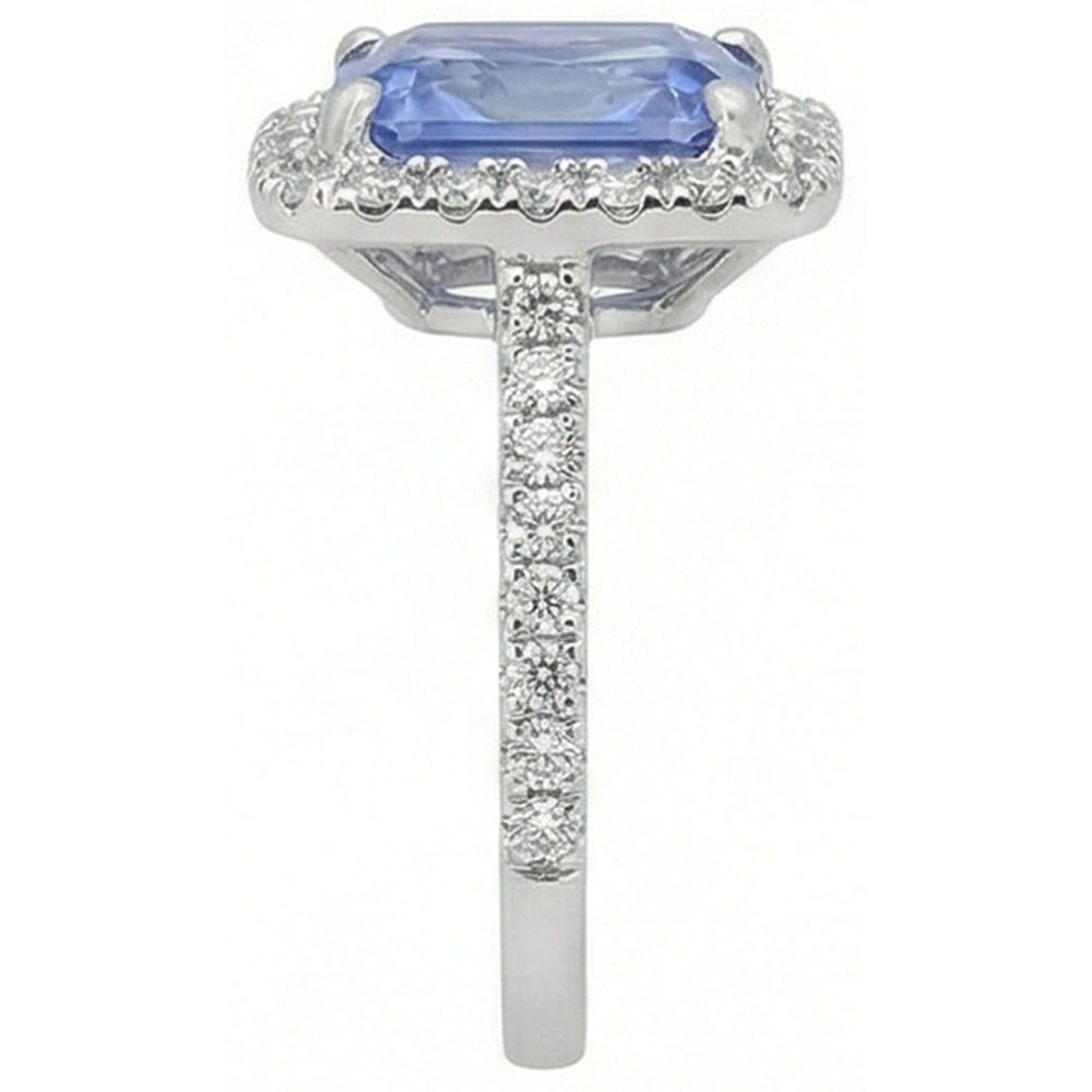 echter round diamant 4Karat ring Draufsicht