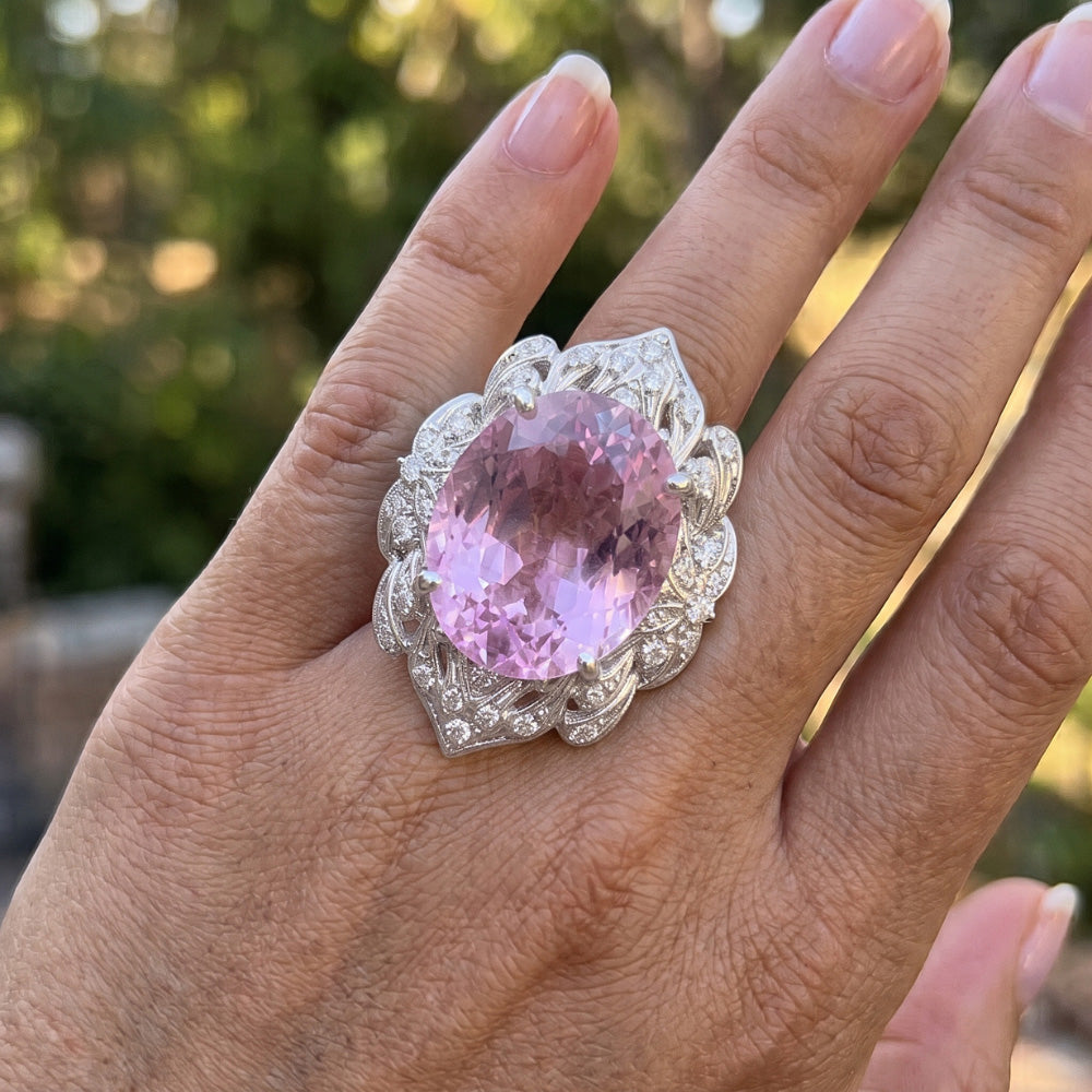 Kunzit-Ring