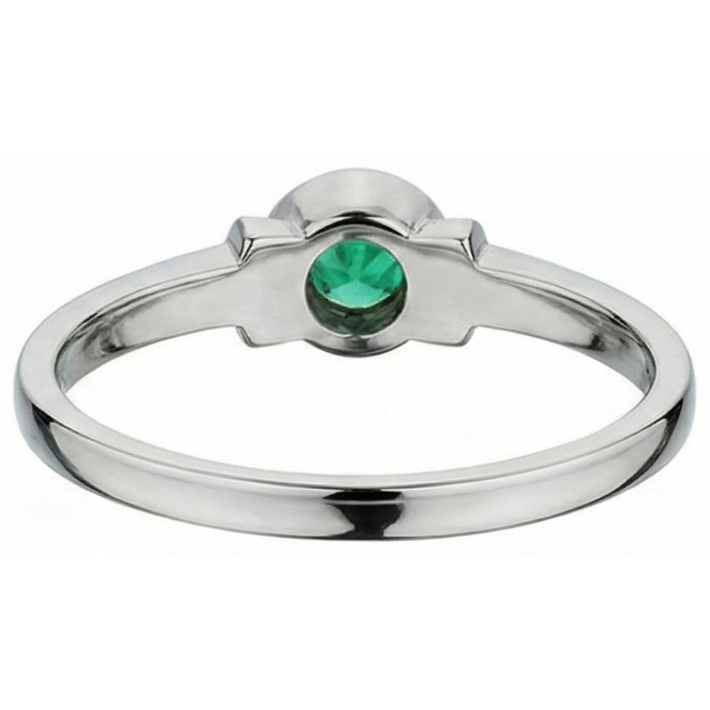 Maßgefertigter Schmuckstein-Ring 1 Karat – Rückansicht
