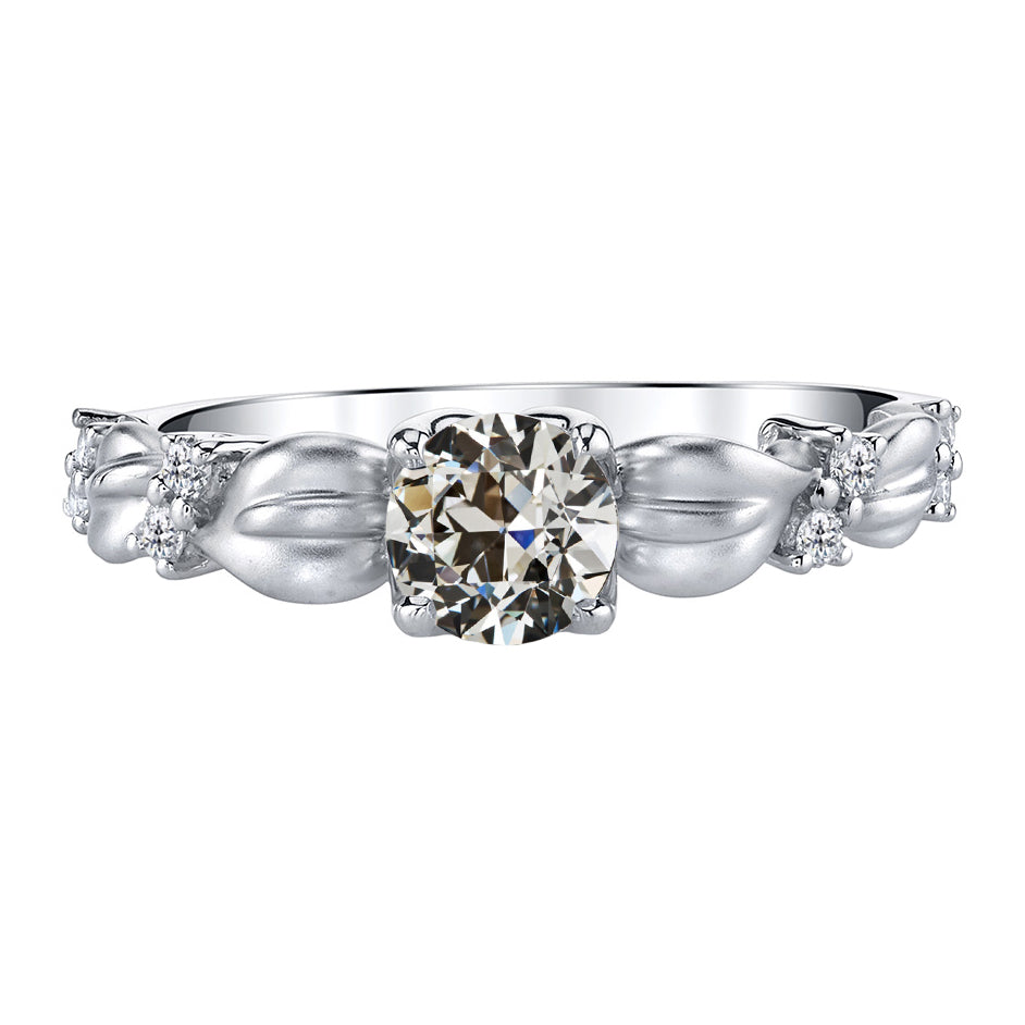 Antragsring 14K Weißgold mit Brillant – Hauptansicht
