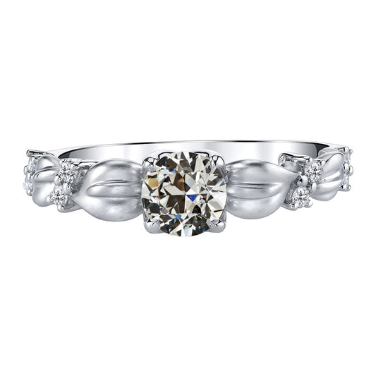 Antragsring 14K Weißgold mit Brillant – Hauptansicht
