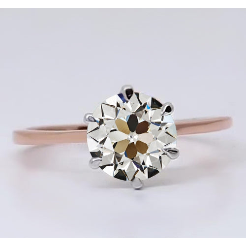 Erdgewonnener Diamant Solitär-Ring – Hauptansicht