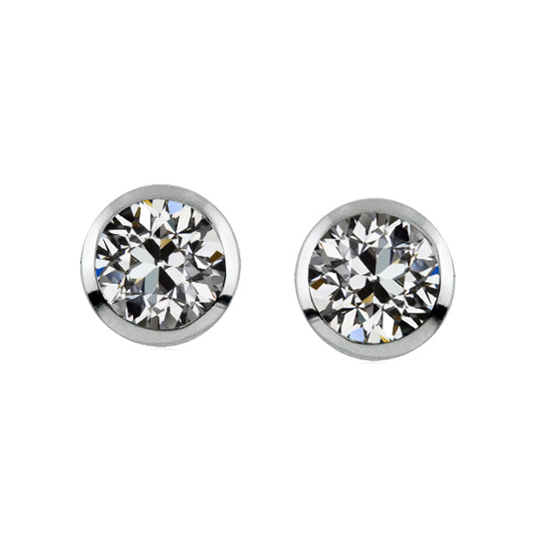 Handgemachter Brillant Ohrstecker 1,50 Karat – Hauptansicht