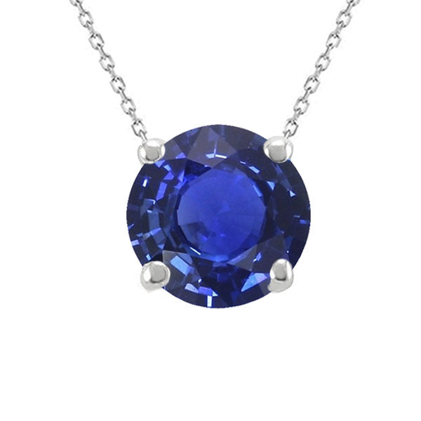 Handgefertigter Royalblauer Saphir Edelstein-Anhänger 5 Karat – Hauptansicht