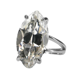 Brillant Einzelstein-Ring 6,50 Karat G/VS1 – 14 Karat Weißgold