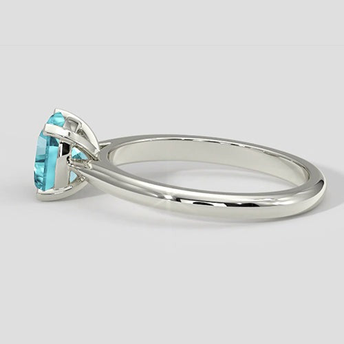 Lebendiger 1,25 ct Kissen-Paraiba-Turmalin-Solitär