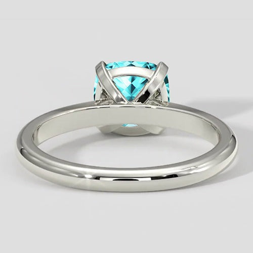 Lebendiger 1,25 ct Kissen-Paraiba-Turmalin-Solitär