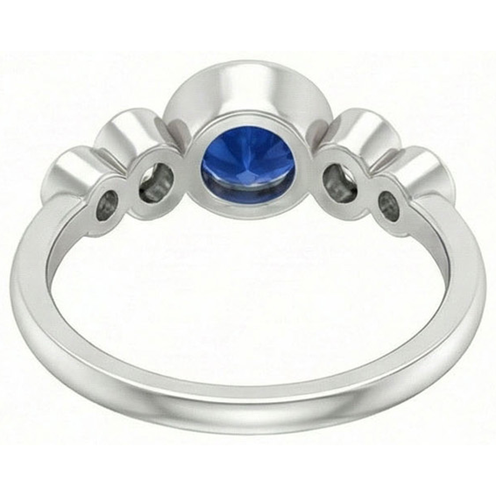 echter round diamant 2.70Karat ring auf Weiß