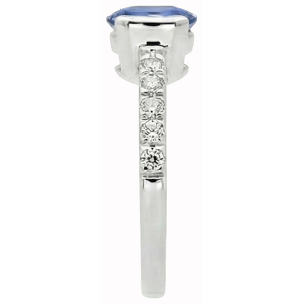 echter oval diamant 1.40Karat ring Profilansicht