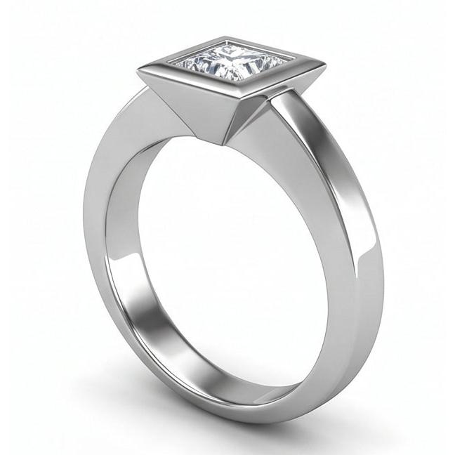 echter princess diamant 1.50Karat ring Detailansicht