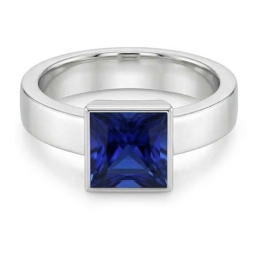 echter princess diamant 5Karat ring Seitenansicht