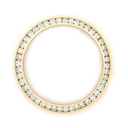 Lünette aus Gelbgold 18K, Diamanten passend für Rolex 34 mm Datumsuhr, 1,25 Karat