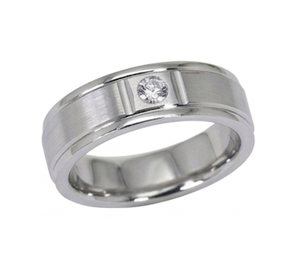 Luxuriöser Brillant Männer-Ring – 0,25 Karat 14 Karat Weißgold