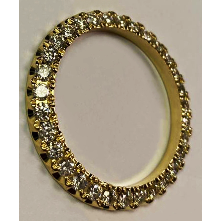 Maßgefertigte Diamantlünette mit 5 Karat für 36-mm-Rolex-Uhren