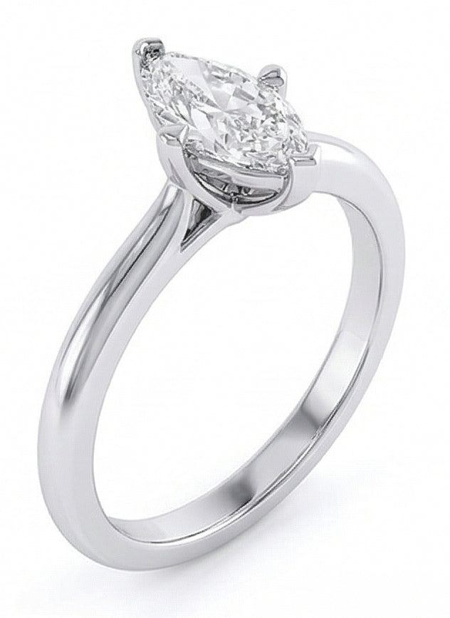 echter marquise diamant 1.50Karat ring Seitenansicht