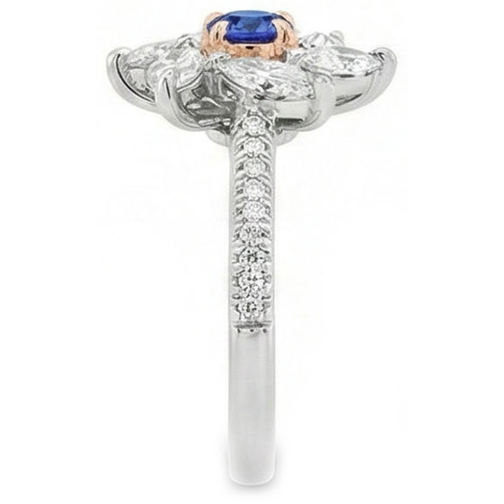 echter marquise diamant 2.50Karat ring Draufsicht