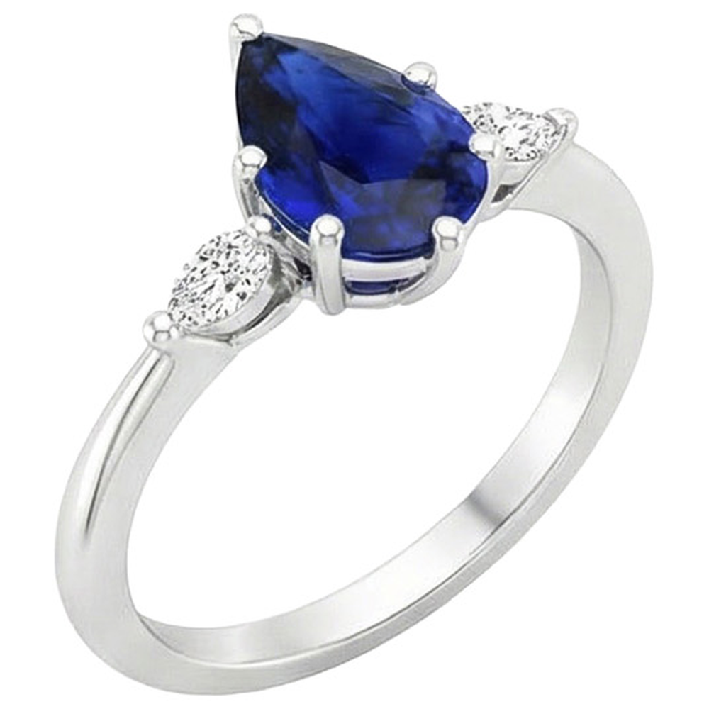 echter marquise diamant 3Karat ring Detailansicht