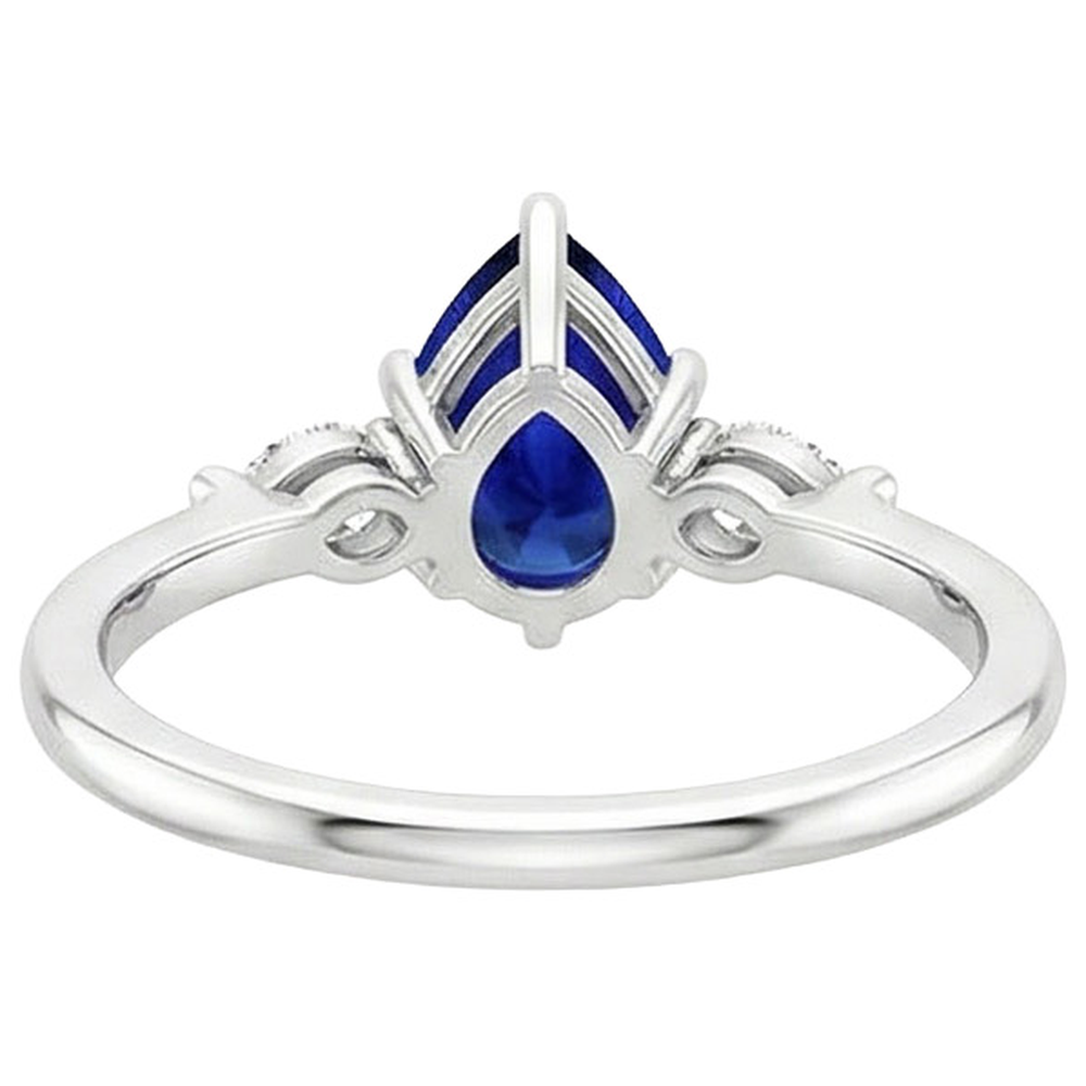 echter marquise diamant 3Karat ring Draufsicht