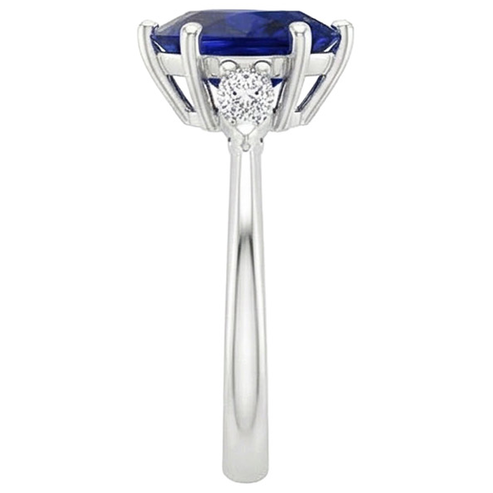 echter marquise diamant 3Karat ring auf Weiß