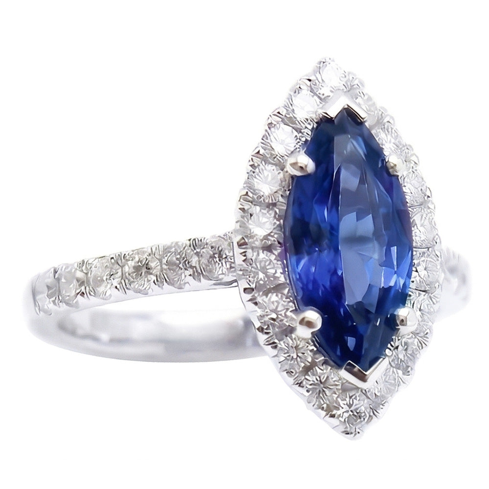 echter marquise diamant 2.60Karat ring Detailansicht