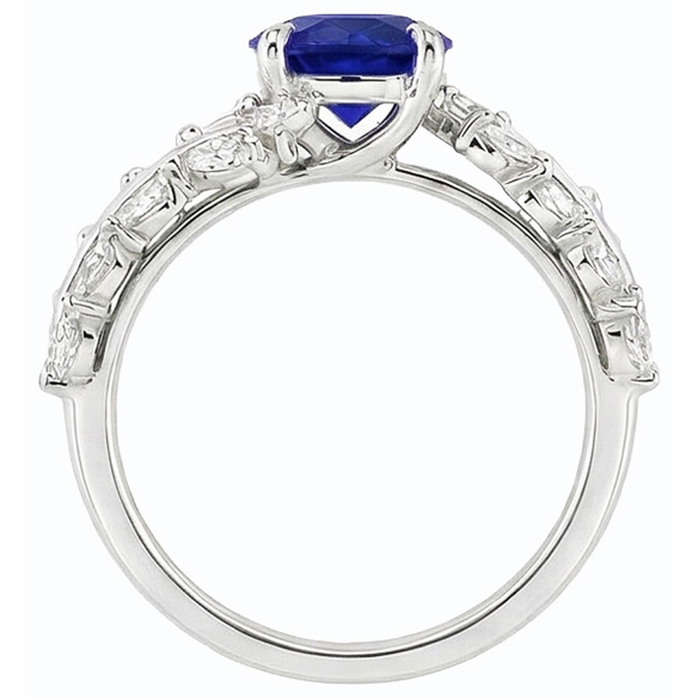 echter marquise diamant 4.50Karat ring auf Weiß