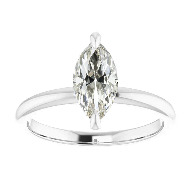 Erdgewonnener Brillant Einzelstein-Ring – Hauptansicht