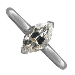 Diamant Antik-Kissen-Schliff Solitär-Verlobungsring 2,50 Karat
