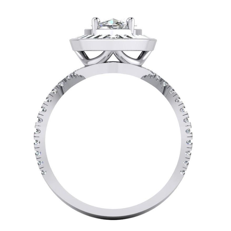 Marquise Halo Echt Diamant-Verlobungsring 5.50 Karat Damenschmuck