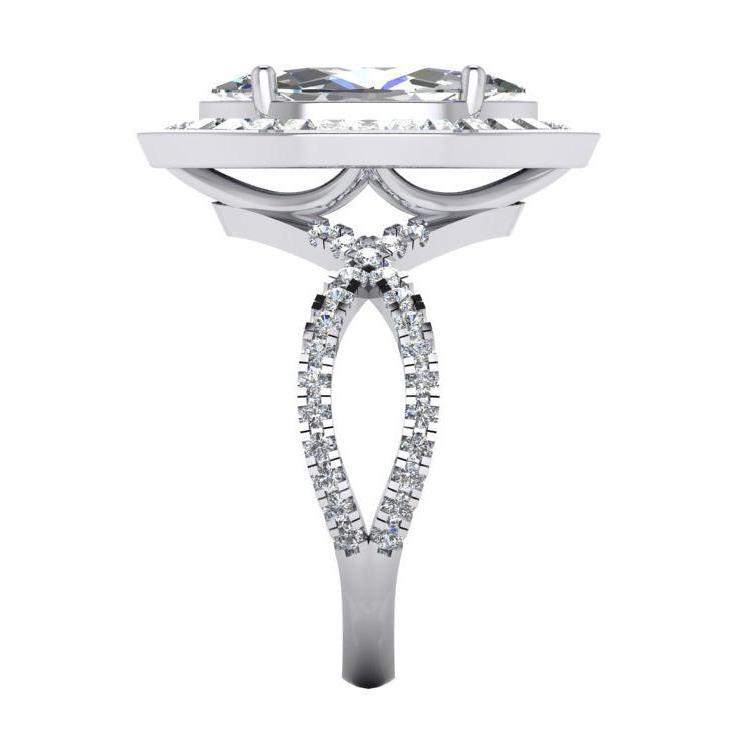 Marquise Halo Echt Diamant-Verlobungsring 5.50 Karat Damenschmuck