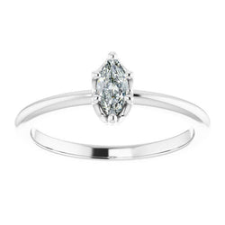 Handgefertigter 0,50-Karat Edler Diamant Solitär-Ring