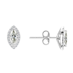 Authentischer Edler Diamant Ohrhänger – 14K Weißgold 0,50 Karat