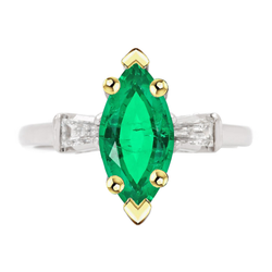 Eleganter Edelstein-Ring – Edler Smaragd 3,50 Karat